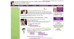 Desktop Screenshot of makeupartistjobs.com